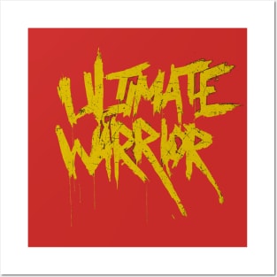 Ultimate Warrior Name Grunge Posters and Art